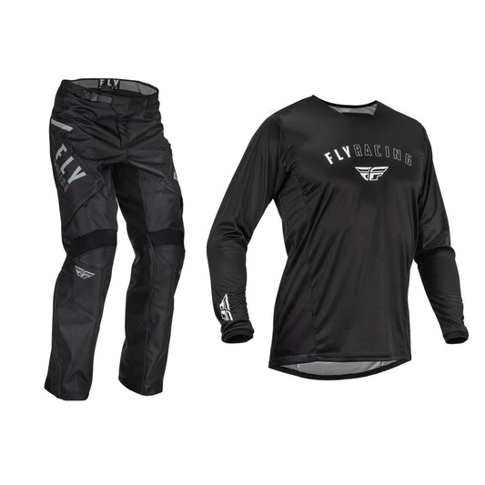 FLY Racing 2025 Patrol Racewear Jersey Pant Combo Black/White