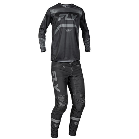 FLY Racing 2025 Rayce Bicycle Jersey Pant Combo Black/Charcoal