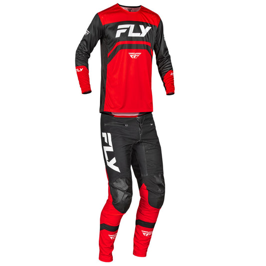 FLY Racing 2025 Rayce Bicycle Jersey Pant Combo Red/Black/White