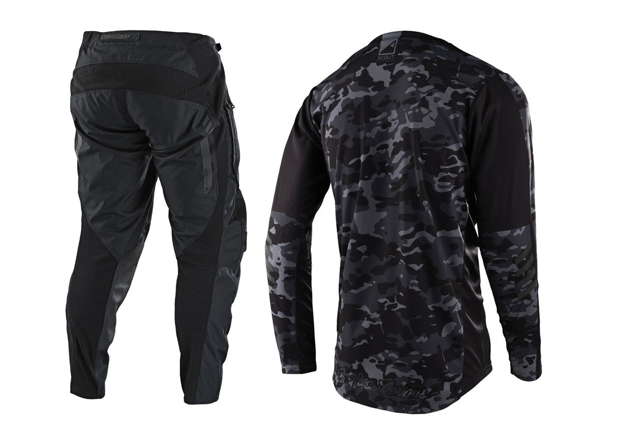 Troy Lee Designs Scout GP Jersey Pant Combo Recon Camo Black
