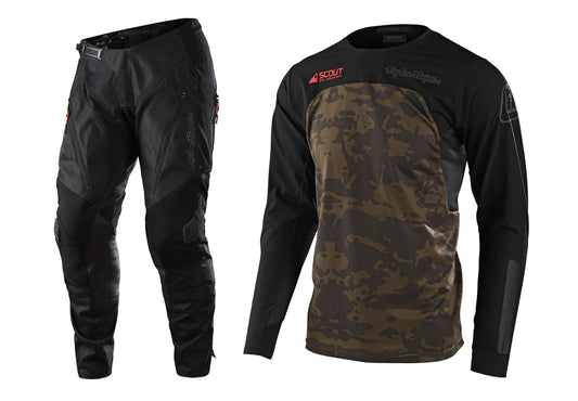 Troy Lee Designs Scout SE Jersey Pant Combo Systems Camo Green