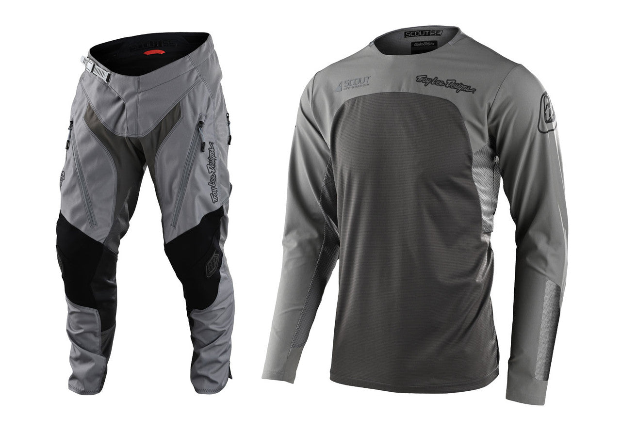 Troy Lee Designs Scout SE Jersey Pant Combo Systems Grey