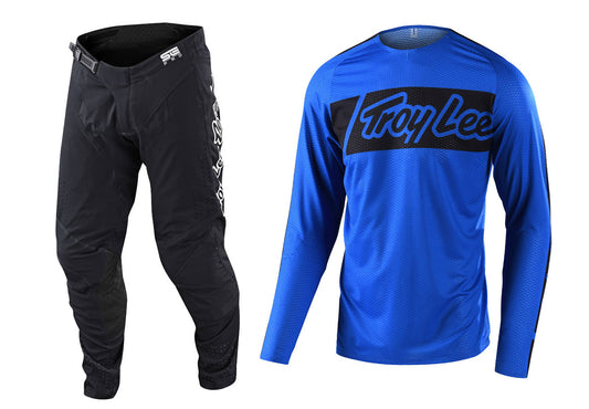 Troy Lee Designs 2022 SE Pro Air Jersey and Pant Combo Vox Blue
