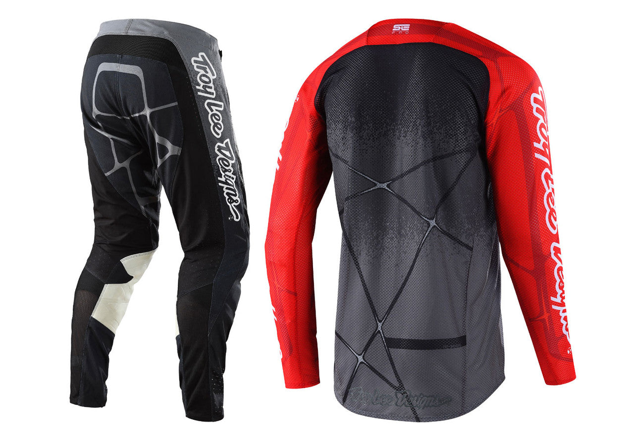 Troy Lee Designs 2022 SE Pro Air Jersey and Pant Combo Webstar Black/Grey