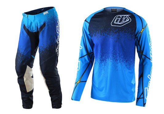 Troy Lee Designs 2022 SE Pro Air Jersey and Pant Combo Webstar Navy/Blue
