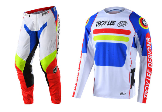 Troy Lee Designs 2022 SE Pro Jersey and Pant Combo Drop In White