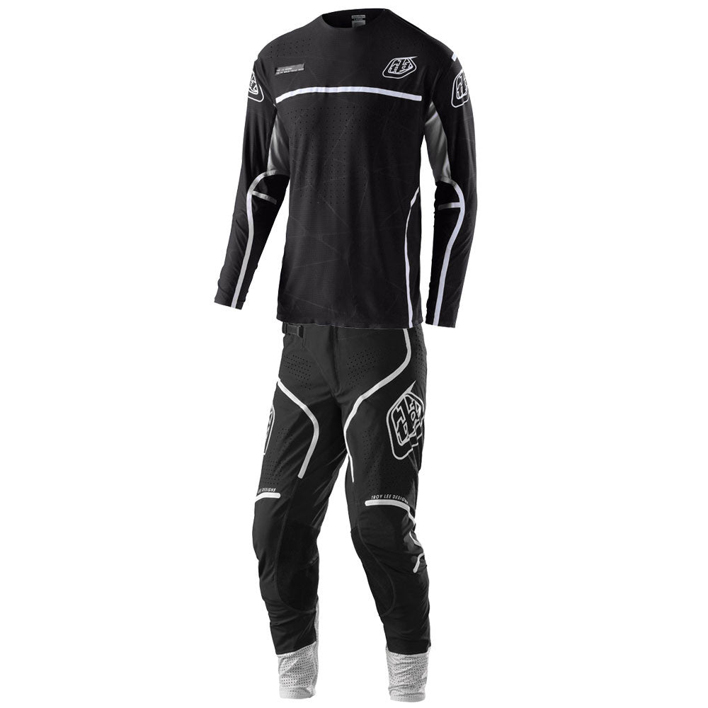 Troy Lee Designs 2022 SE Ultra Jersey and Pant Combo Lines Black/White