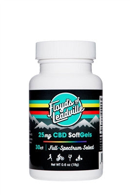 Floyd's of Leadville - SFTGL25MG - Full Spectrum Softgels 25mg CBD/0.6oz (18g) - 30 Count