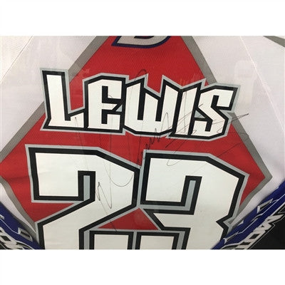 Autographed Kyle Lewis Oneal Moto XXX Framed Jersey