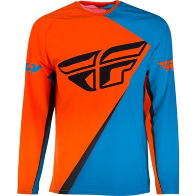 FLY Racing 2019 SNX Windproof Jersey - Orange/Blue