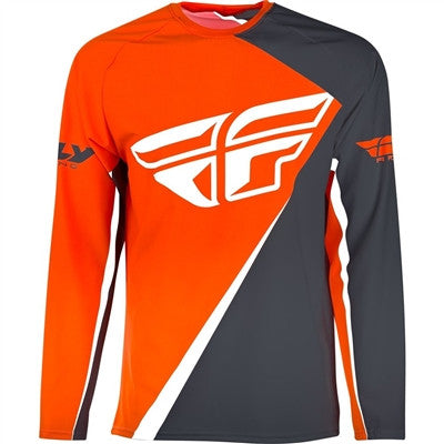 FLY Racing 2019 SNX Windproof Jersey - Orange/Grey