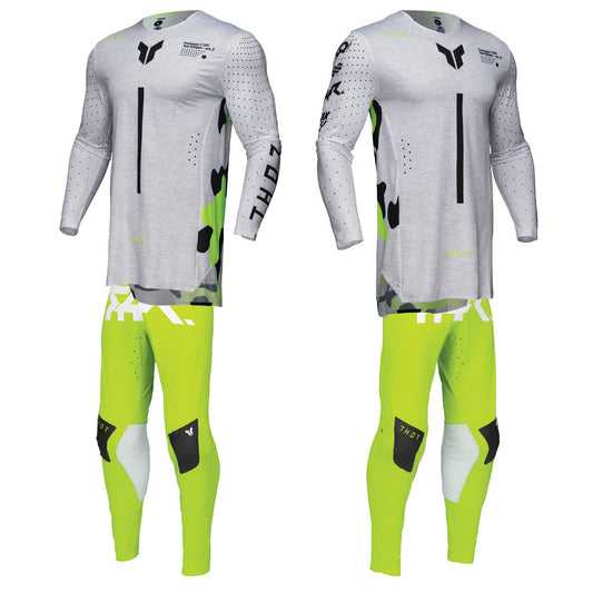 Thor 2025 SPORTMODE Riot Jersey Pant Combo White/Acid