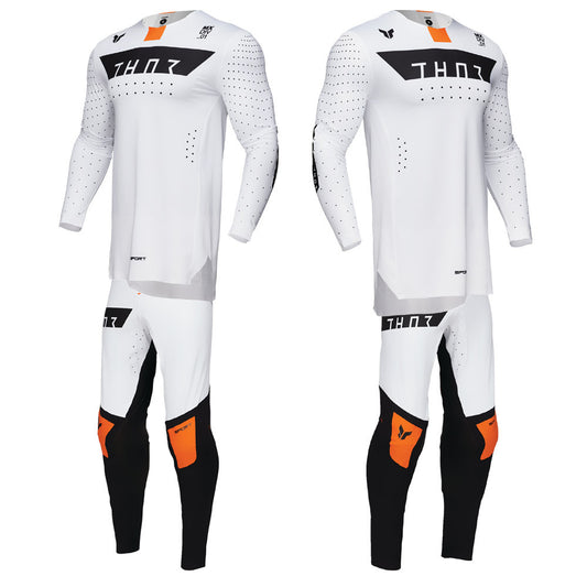 Thor 2025 SPORTMODE Rogue Jersey Pant Combo White/Orange