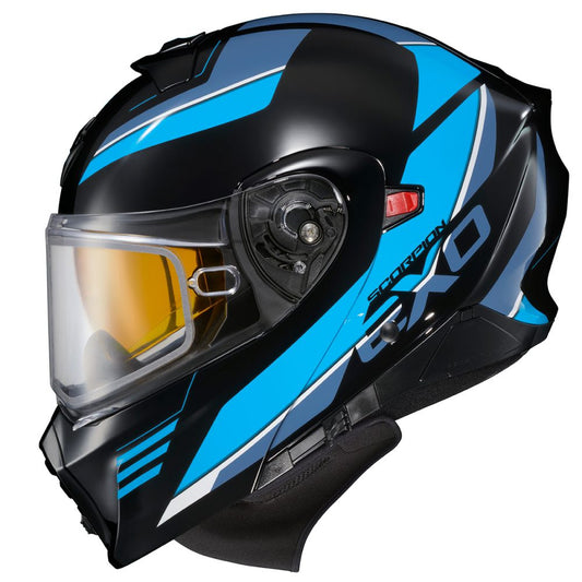 Scorpion EXO-GT930 Cold Weather Electric Snow Helmet Modulus Black/Blue