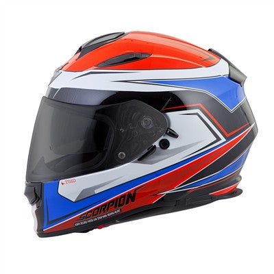 Scorpion 2017 EXO-T510 Tarmac Full Face Helmet - Red/Blue