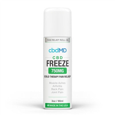 cbdMD Freeze Pain Relief 3oz Roller 750mg