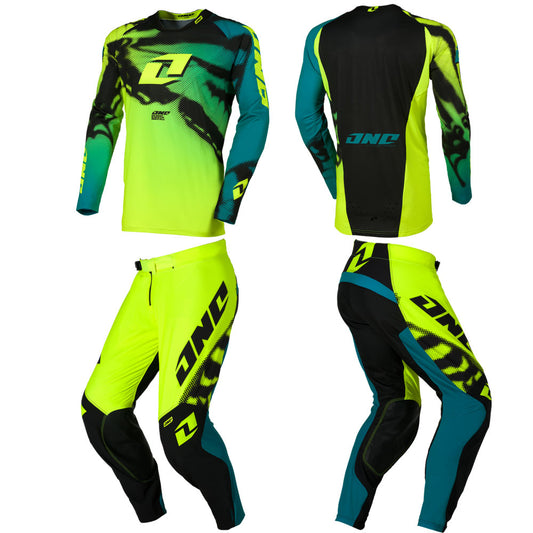 ONE Industries 2026 X-297 Jersey Pant Combo Tiger Neon