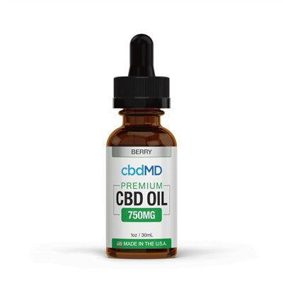 cbdMD Oil Tincture Drops 30mL Berry 750mg