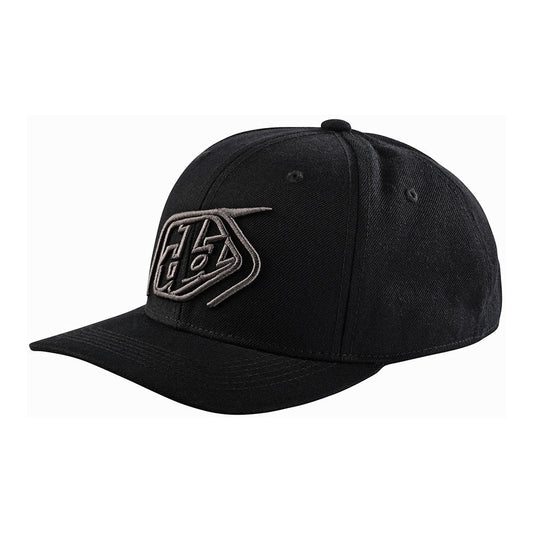 Troy Lee Designs Curved Snapback Hat Crop Black/Charcoal OSFA