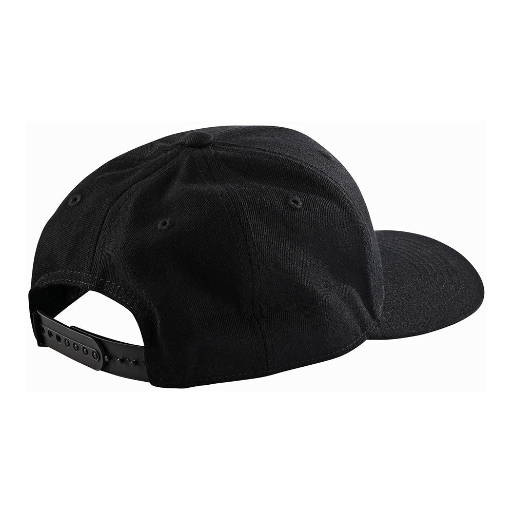 Troy Lee Designs Curved Snapback Hat Crop Black/Charcoal OSFA