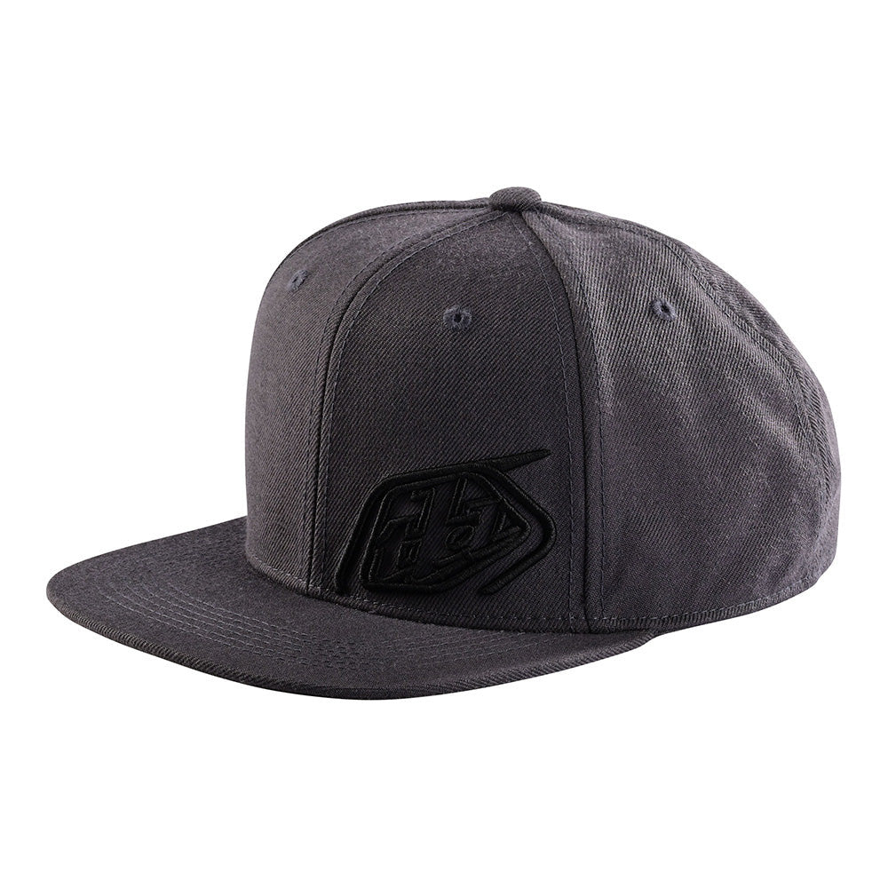 Troy Lee Designs Snapback Hat Slice Dark Gray/Charcoal OSFA
