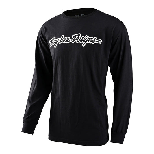 Troy Lee Designs Signature Long Sleeve Tee - Black