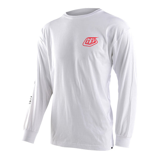 Troy Lee Designs Stamp Long Sleeve Tee White