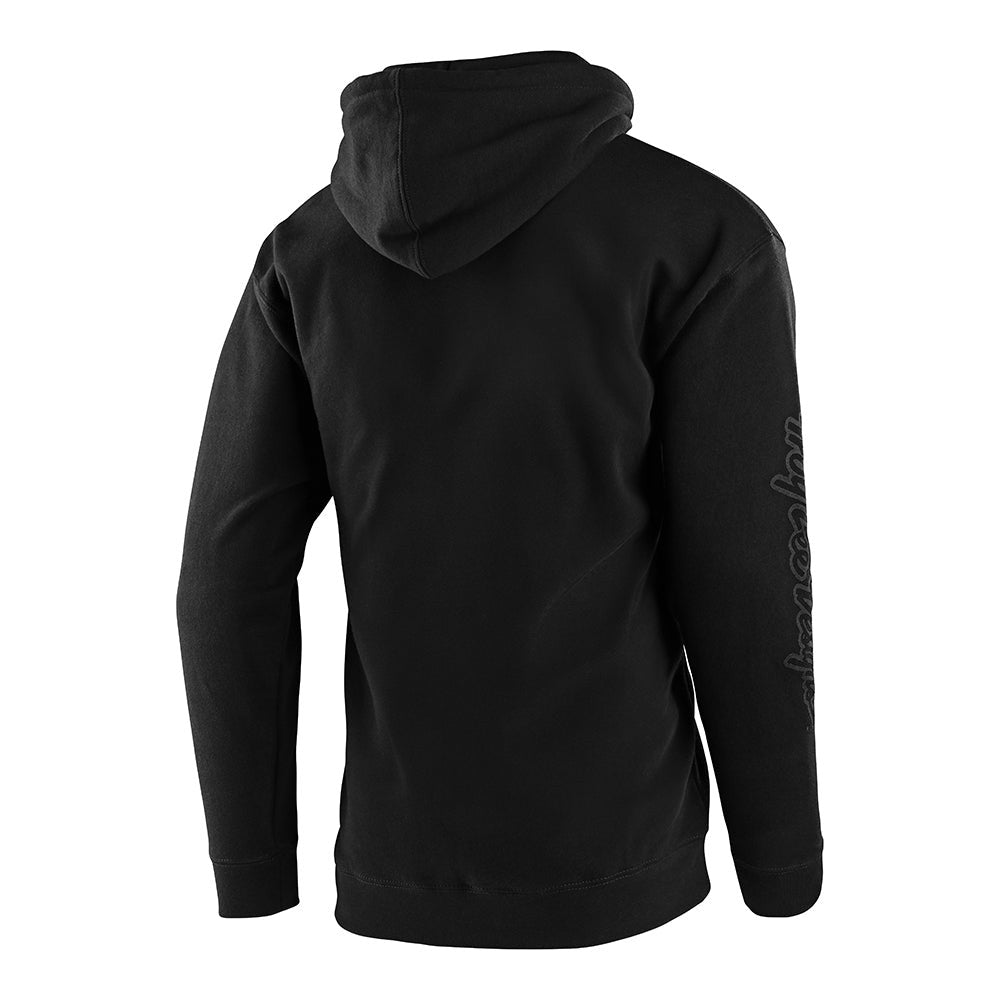 Troy Lee Designs Pullover Hoodie Cropped Badge Black/Reflective