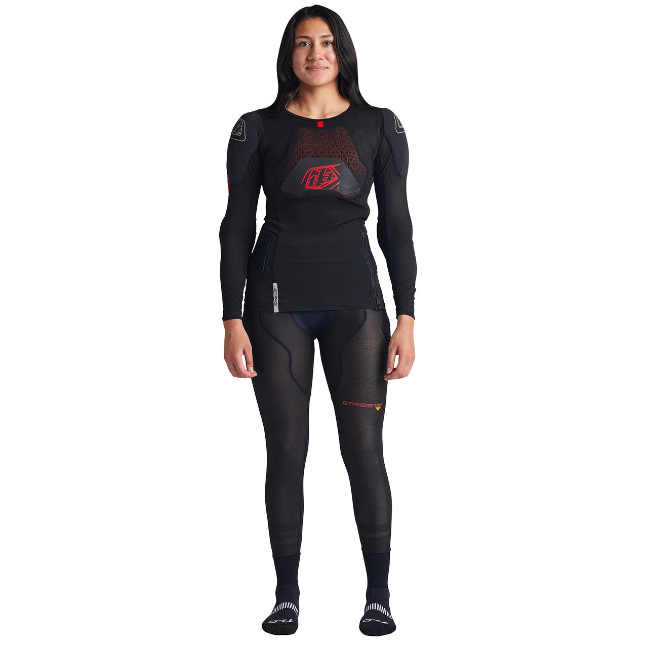 Troy Lee Designs Stage Ghost D30 Long Sleeve Baselayer Solid Black