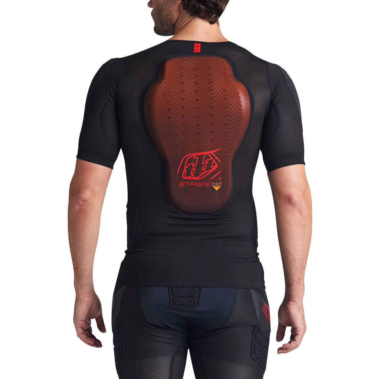 Troy Lee Designs Stage Ghost D30 Short Sleeve Baselayer Solid Black