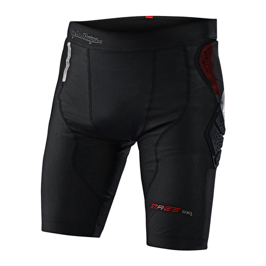 Troy Lee Designs Stage Ghost D30 Short Baselayer Solid Black