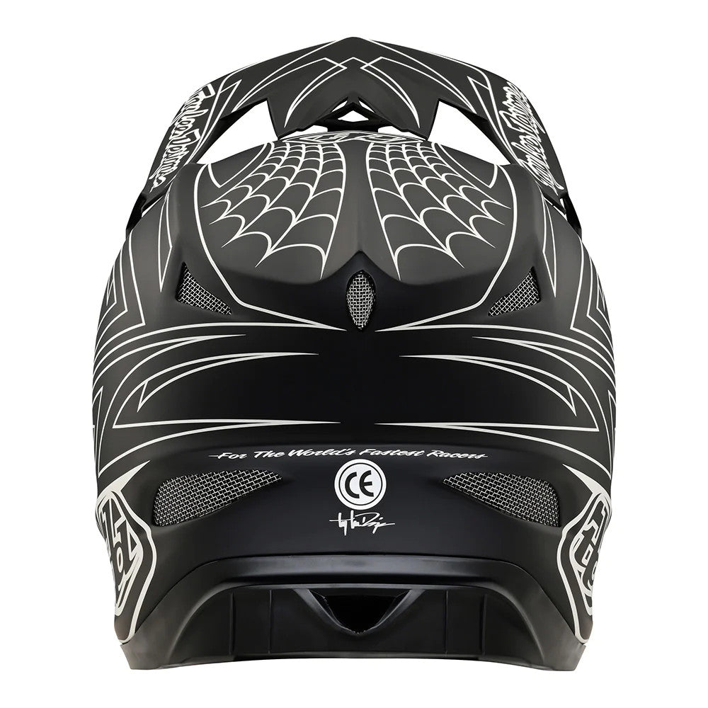 Troy Lee Designs D3 Fiberlite Bicycle Helmet Spiderstripe