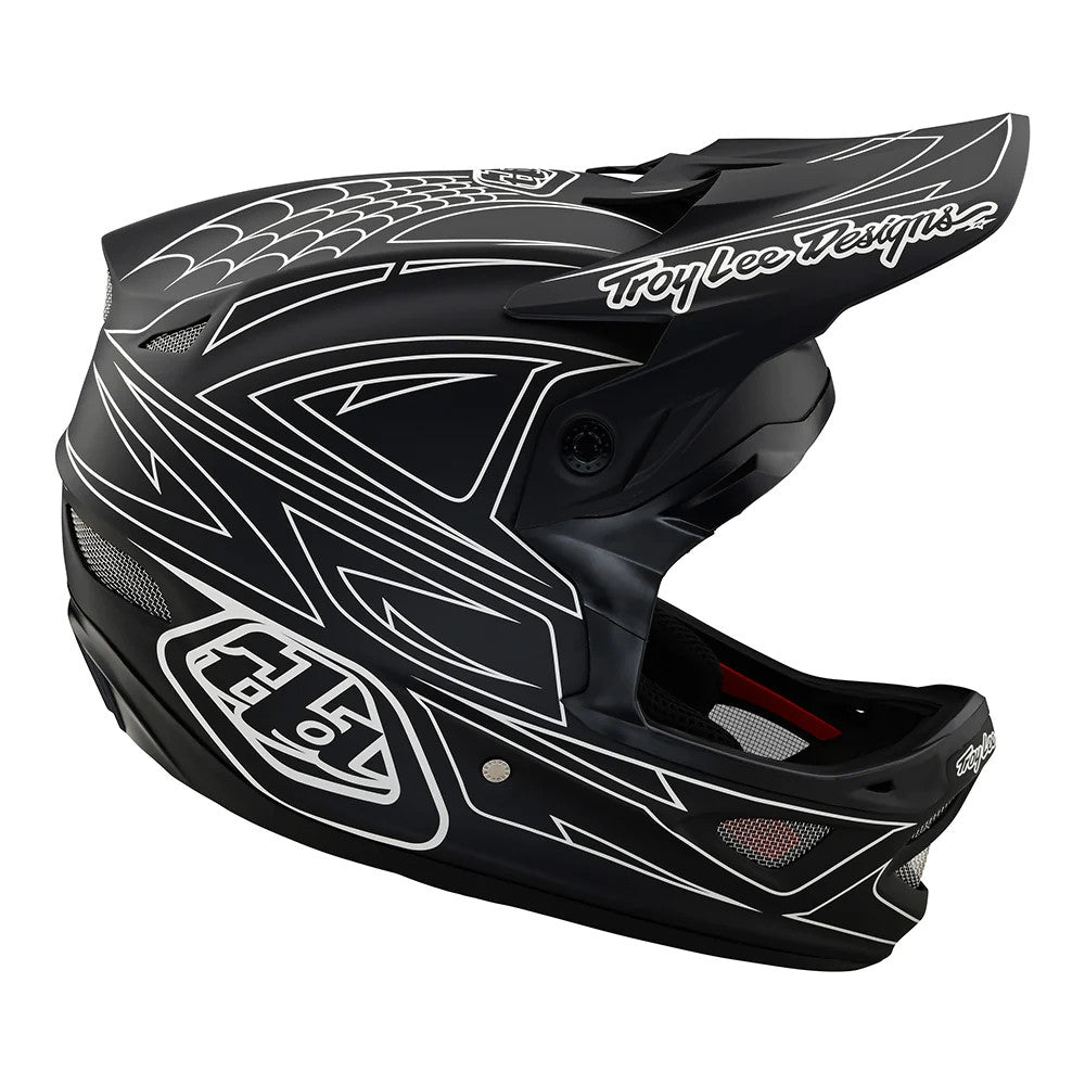 Troy Lee Designs D3 Fiberlite Bicycle Helmet Spiderstripe
