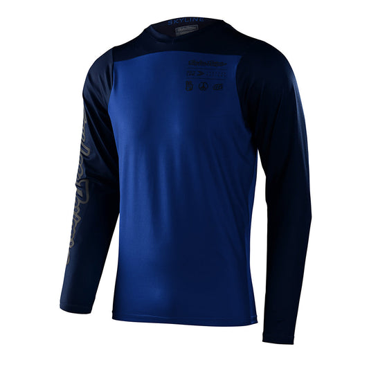 Troy Lee Designs Skyline LS Chill Jersey Mono True Blue