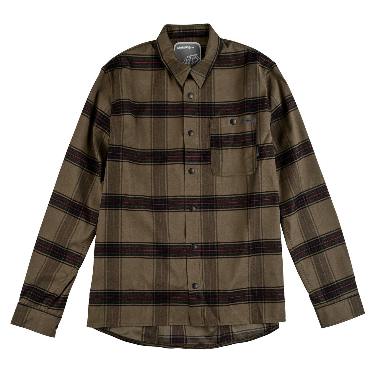 Troy Lee Designs Grind Flannel Yd Plaid Dark Pine