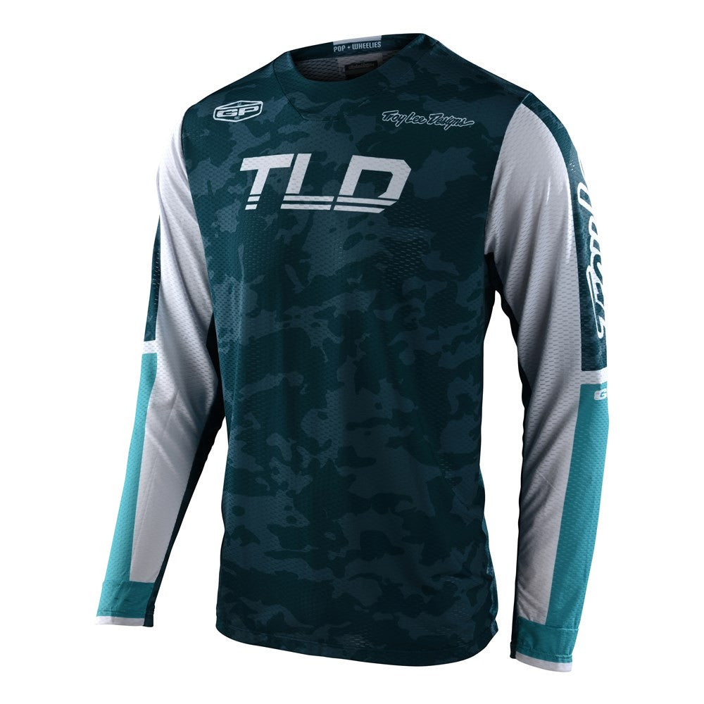 Troy Lee Designs 2022 GP Air Veloce Camo Marine Jersey Pant Combo