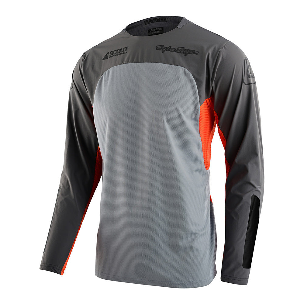 Troy Lee Designs Scout SE Jersey - Systems Gray/Neon Orange