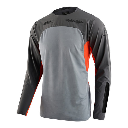 Troy Lee Designs Scout SE Jersey - Systems Gray/Neon Orange