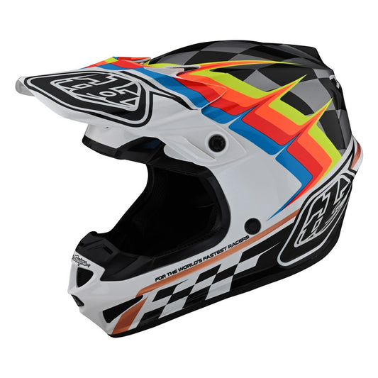 Troy Lee Designs SE4 Polyacrylite Offroad Helmet with MIPS Warped