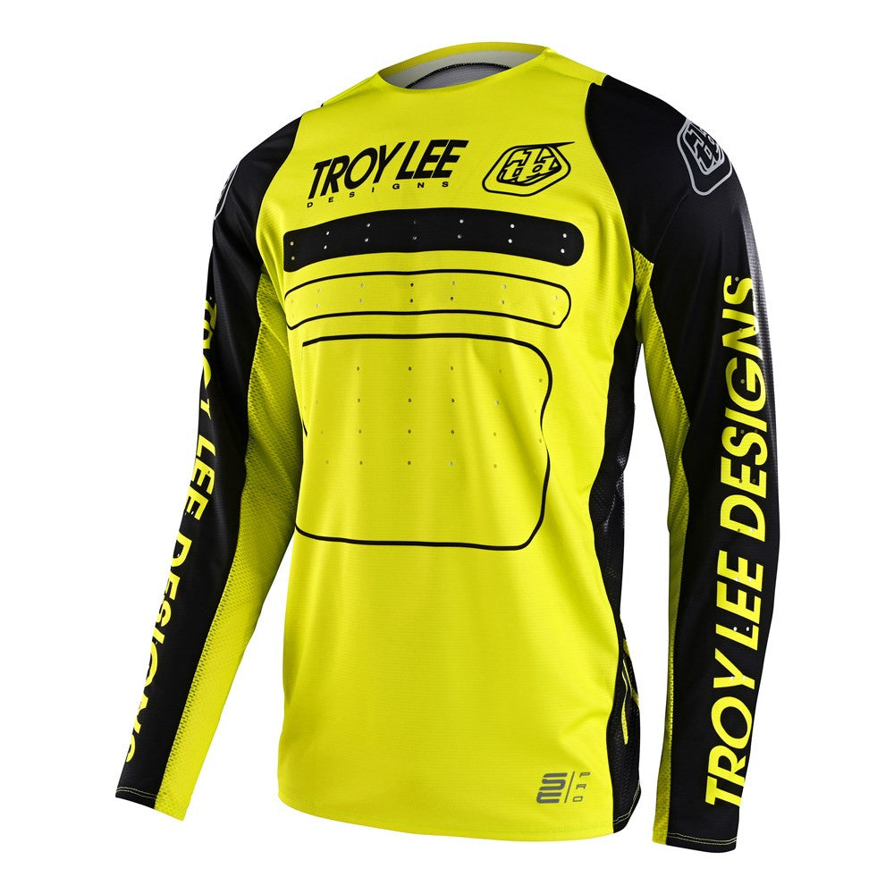 Troy Lee Designs 2023 SE Pro Jersey Pant Combo Drop In Black/Glo Yellow