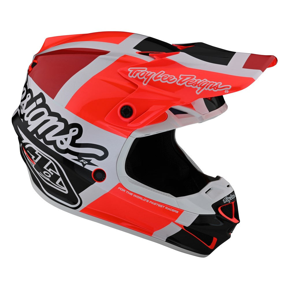 Troy Lee Designs Youth SE4 Polyacrylite Offroad Helmet with MIPS Quattro