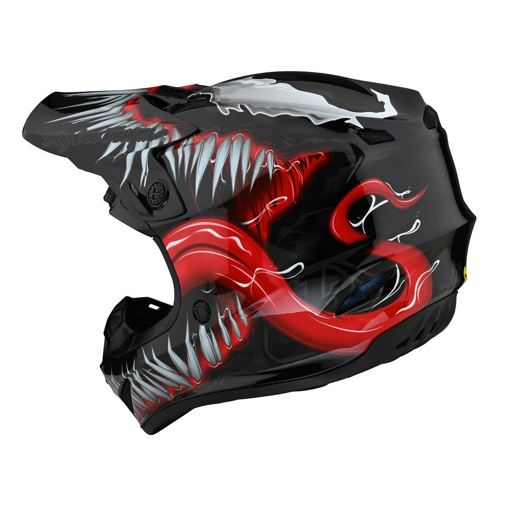 Troy Lee Designs Limited Edition SE4 Polyacrylite MIPS Helmet - Venom Black
