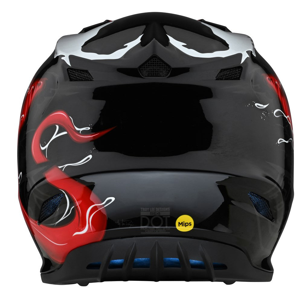 Troy Lee Designs Limited Edition SE4 Polyacrylite MIPS Helmet - Venom Black