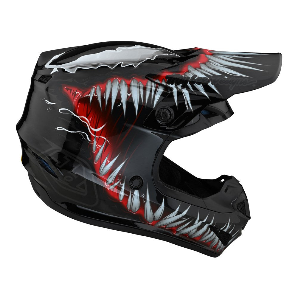 Troy Lee Designs Limited Edition SE4 Polyacrylite MIPS Helmet - Venom Black