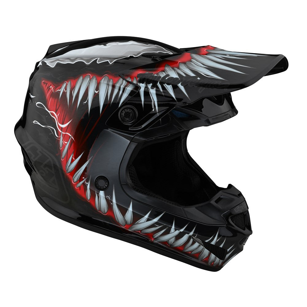 Troy Lee Designs Limited Edition SE4 Polyacrylite MIPS Helmet - Venom Black