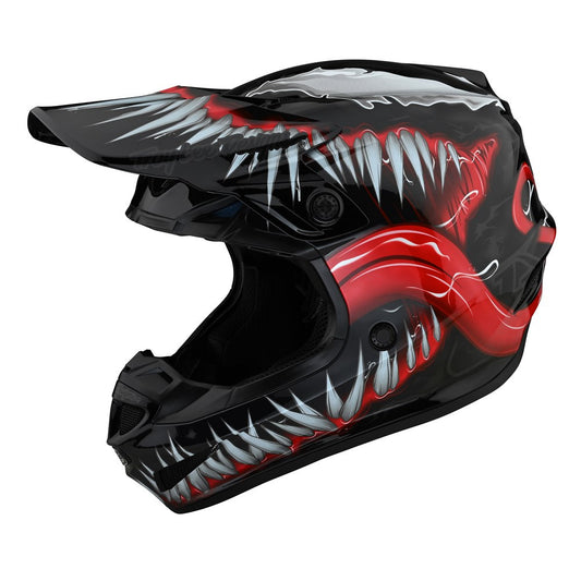 Troy Lee Designs Limited Edition SE4 Polyacrylite MIPS Helmet - Venom Black