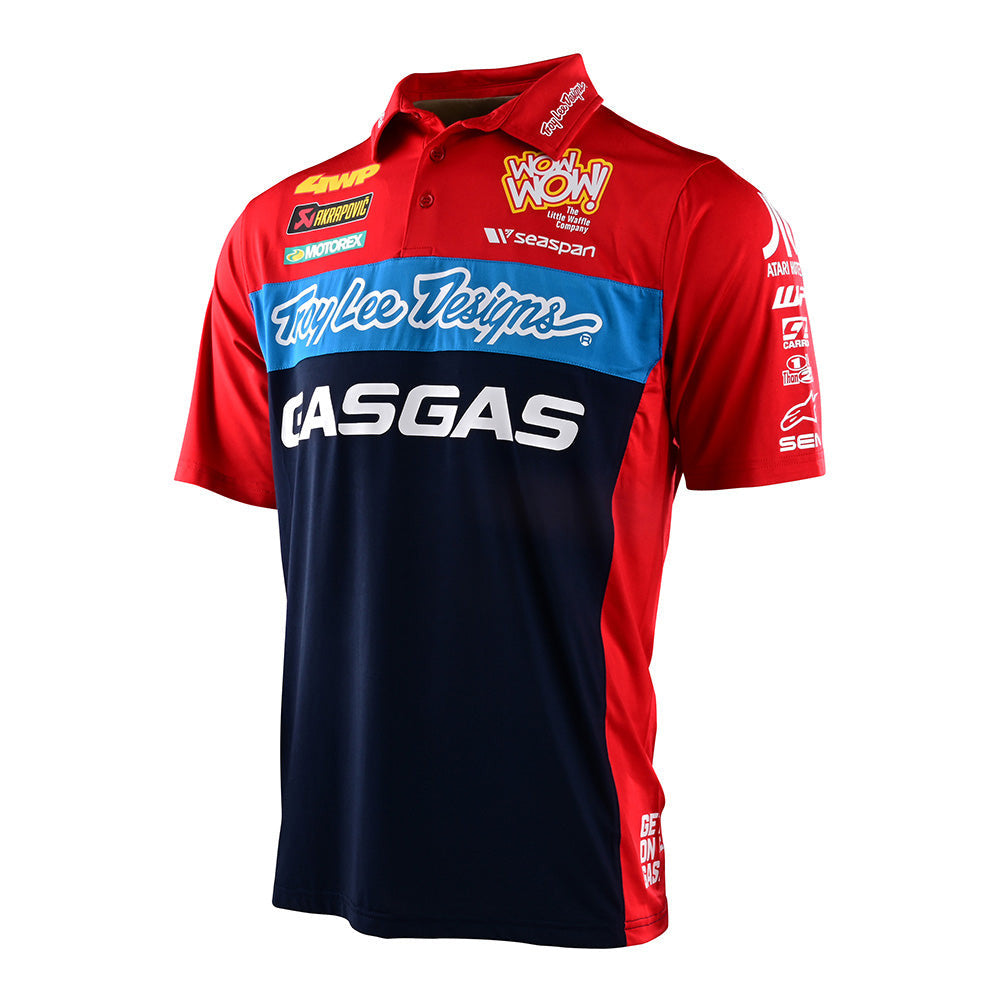 Troy Lee Designs TLD GasGas Team Pit Shirt Red/Navy