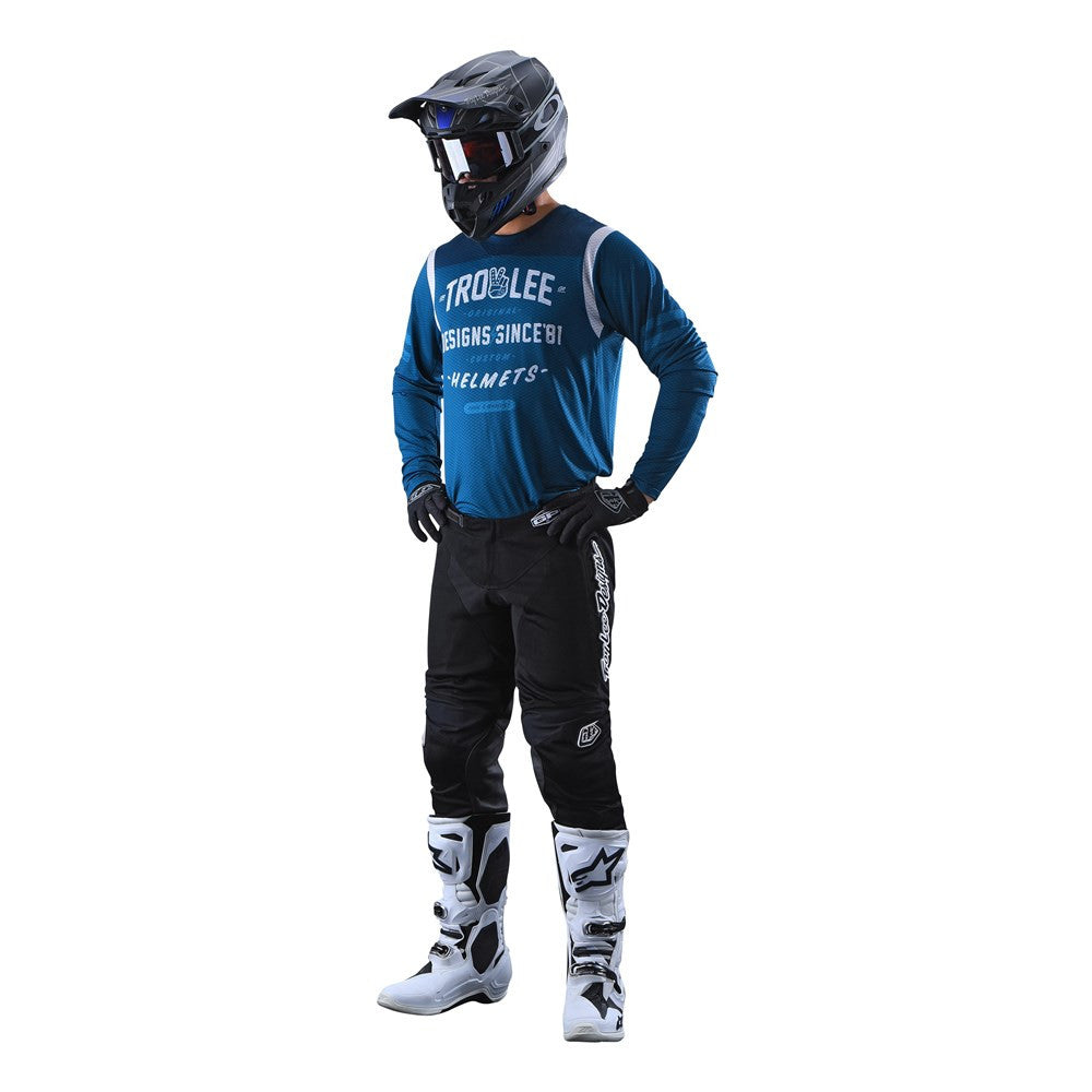 Troy Lee Designs 2022 GP Air Jersey and Pant Combo Roll Out Blue