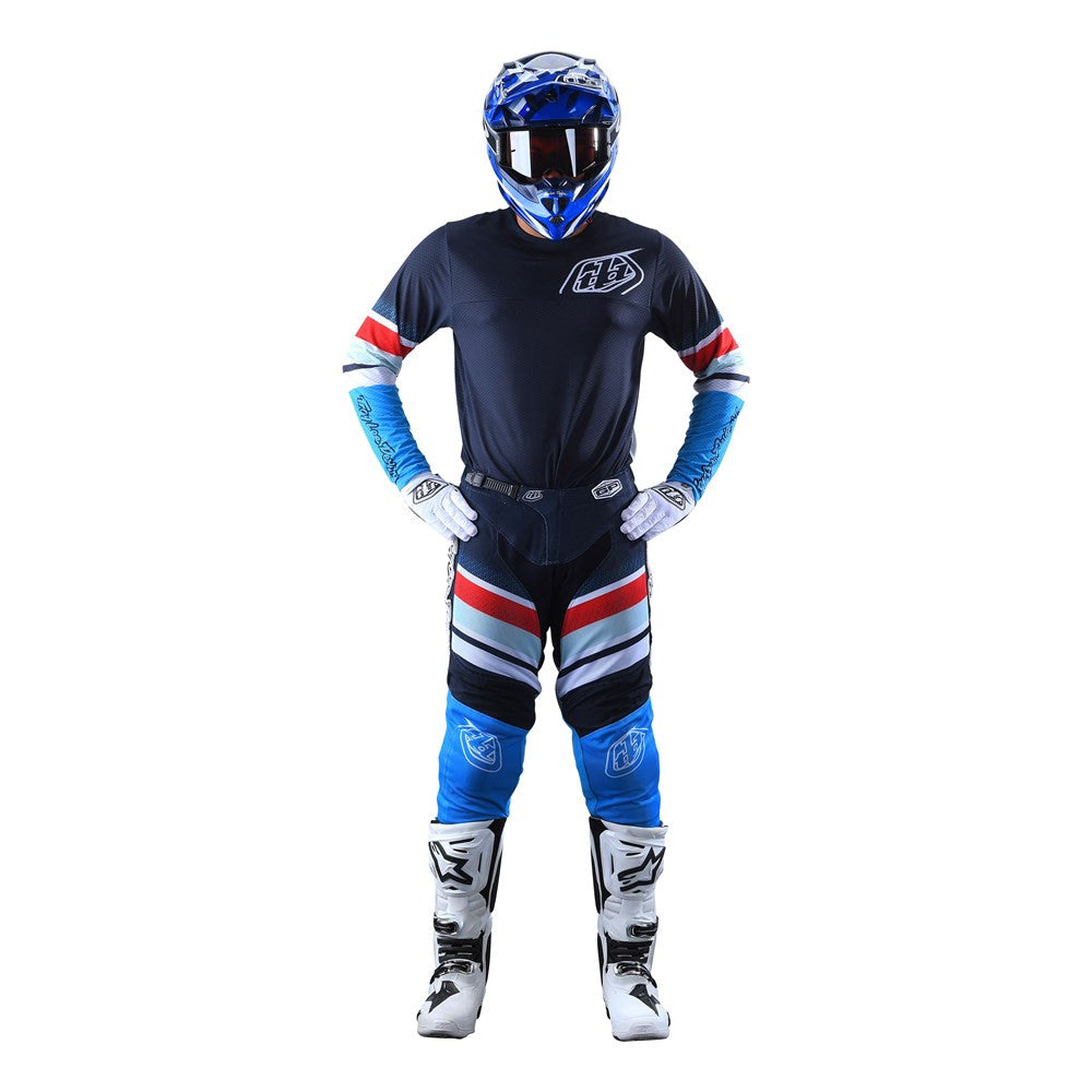 Troy Lee Designs 2022 GP Air Jersey and Pant Combo Warped Blue/Red
