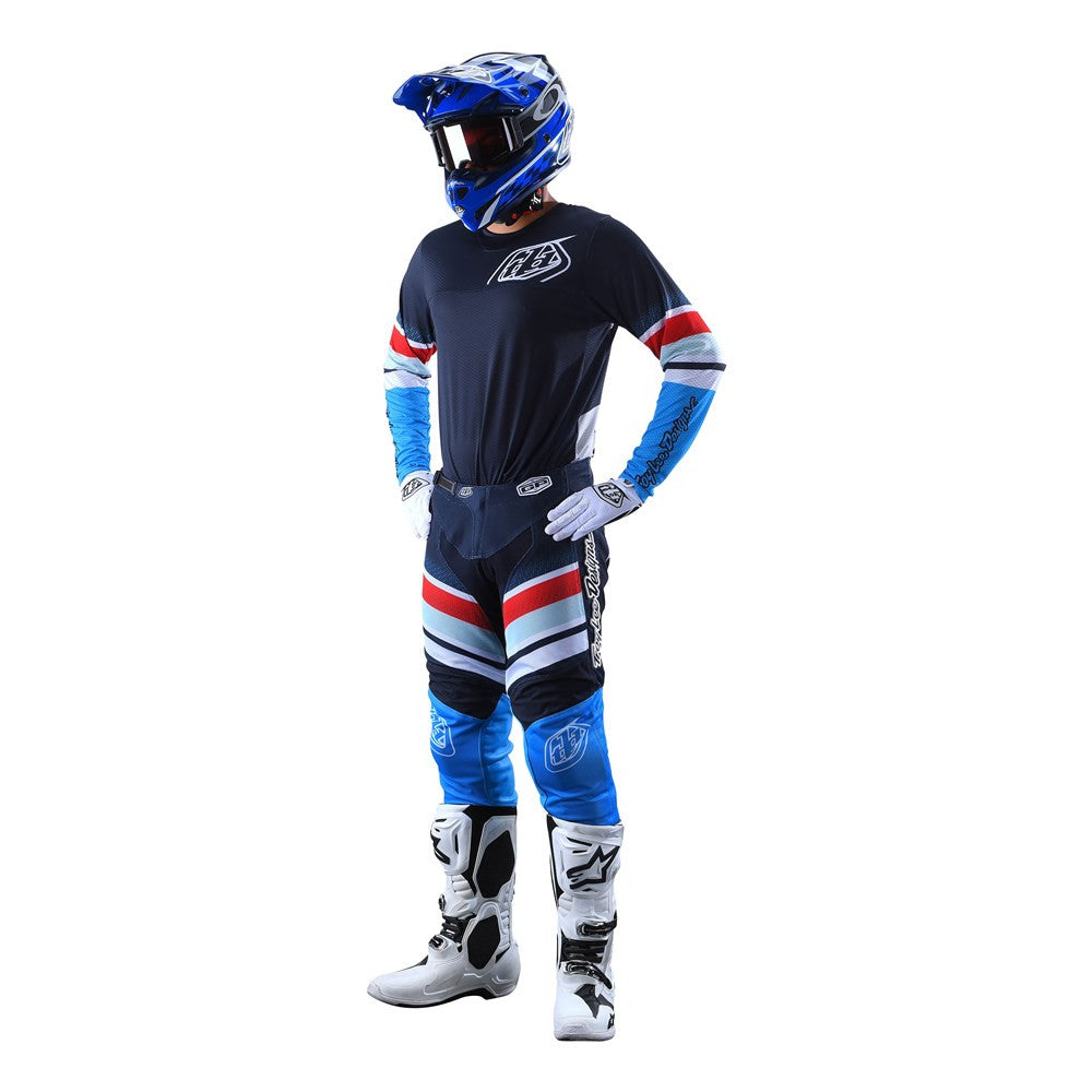 Troy Lee Designs 2022 GP Air Jersey and Pant Combo Warped Blue/Red